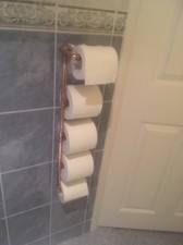 5 Bog Roll holder Copper Pipe