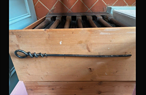 Black metal fireplace fire - black,