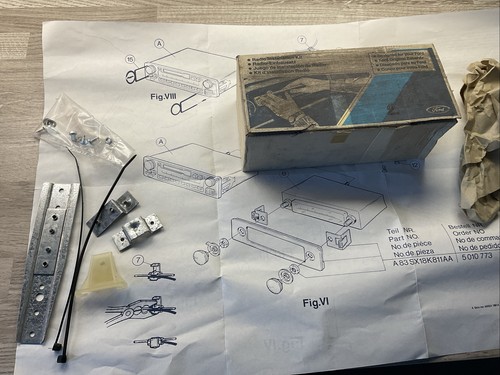 Ford radio installation - radio, kit