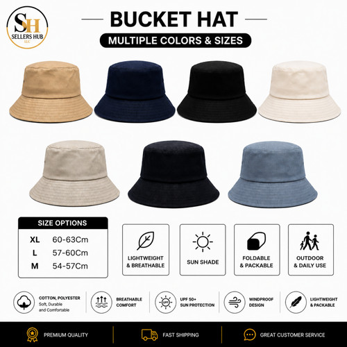 Bucket hat cap cotton fishing - bucket,