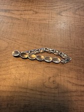 925 silver bracelet unusual links oval mens jewellery