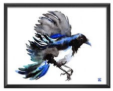 Personalised Flying Magpie