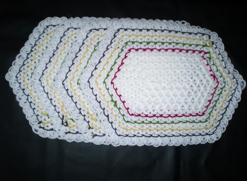 Crochet dining table place - crochet,