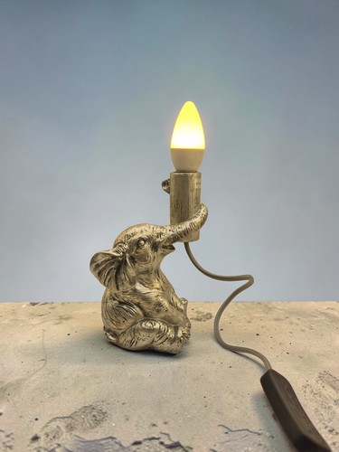 Silver elephant table - silver,