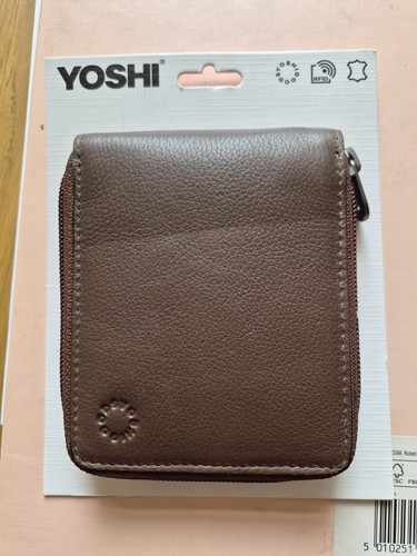 Yoshi brown leather wallet - yoshi,