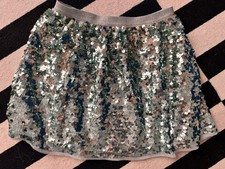 H&M girls turquoise sequin