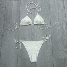 H&M cream crochet bikini - Top