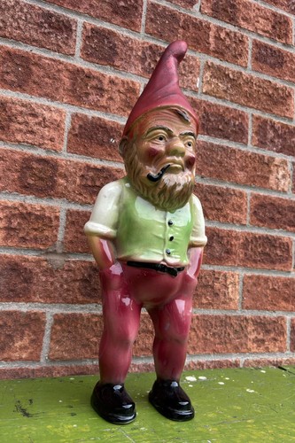 Vintage garden gnome - figure,