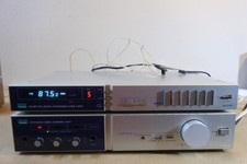 SANSUI A-M77 AMPLIFIER AND T-M77 RADIO TUNER WITH AERIAL,RCA CABLE