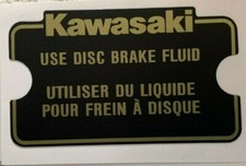 KAWASAKI GPZ1100 GPZ750 Z1100R ZX GT GPZ MASTER CYLINDER CAUTION DECAL 1