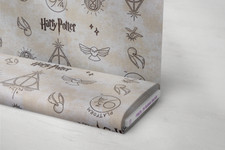 Harry Potter Golden Snitch Cotton Fabric Quidditch Crafting Sew Dress Material