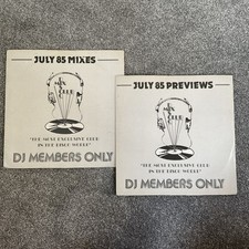DJ Members Only Disco Mix Club July 1985 Mixes and previews records Play VG