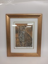 Stephen Gayford Signed Edition Cheetah Sunset Framed Print 36x45cm