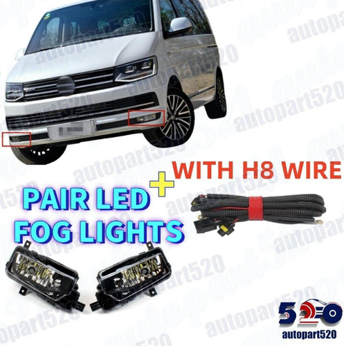 Led fog lights - lights, pair+h8
