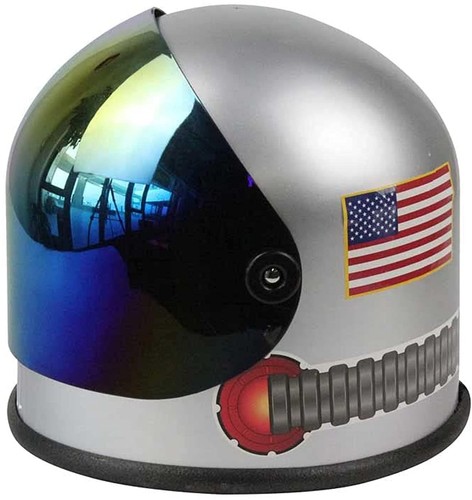 Silver space helmet child - space,