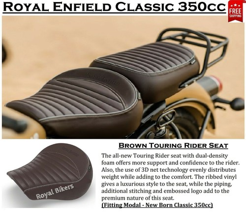 Brown touring rider seat - touring, fit