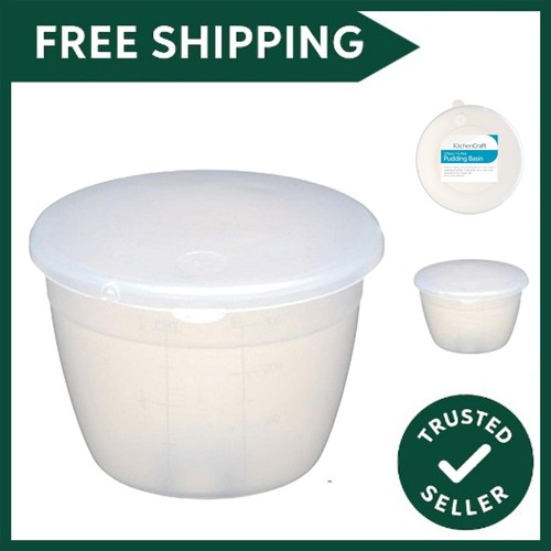 Plastic pudding basin with - plastic,