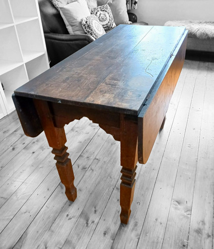 Antique oak drop leaf - antique,