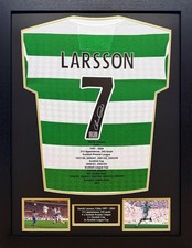 FRAMED HENRIK LARSSON SIGNED