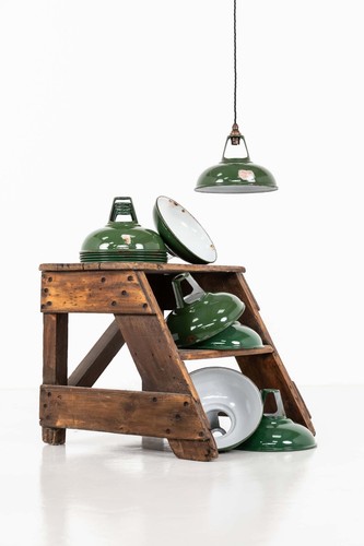 Vintage industrial enamel - industrial,