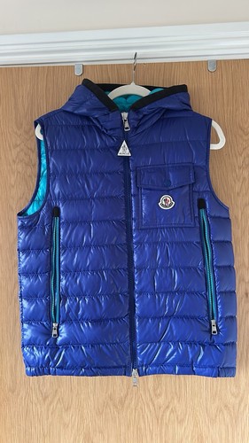 Moncler blue ragot gilet vest - blue,