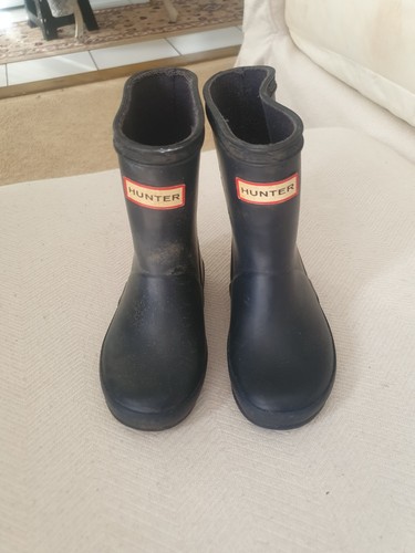 Hunter kids black wellington - hunter,