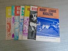7 RUGBY LEAGUE MAGAZINES 1960'S & EARLY 1970'S