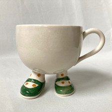 Carlton Ware Lustre Walking Ware Tea Cup Green Shoes