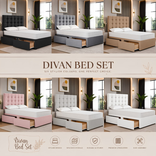 3ft single cubex divan bed - 3ft,