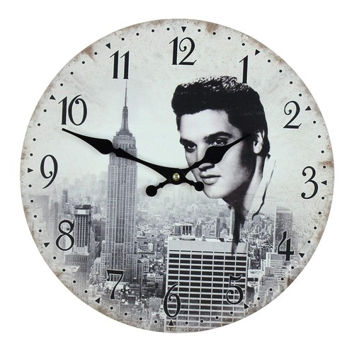 Elvis round wall clock - wall, 30cm