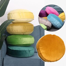 Round Cushion Cover Soft Solid