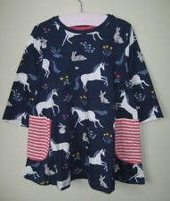 Mini Boden Swing Tunic Dress 2-10 years stripe pocket Unicorn Rabbit Jersey