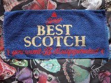 BASS BEST SCOTCH  USED  BEER TOWEL