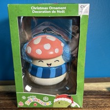Kurt Adler Kelly Toys Squishmallows Ornament Malcolm the Red Spotted Mushroom