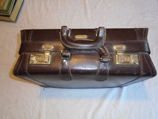 Vintage Constellation Briefcase Attache Brown / Gio Gracia / Italy Leather