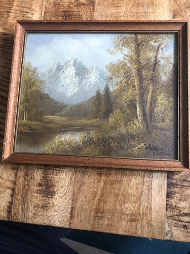 Vintage oil painting board - painting, on