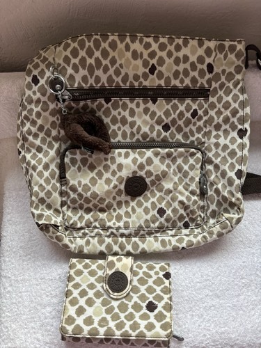 Kipling beige brown animal - kipling, beige/brown