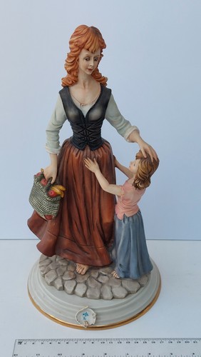 Rare capodimonte mother and - mother,