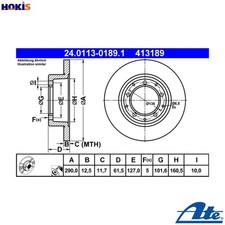 2x BRAKE DISC 24.0113-0189.1