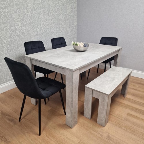 Grey dining table set - set, and