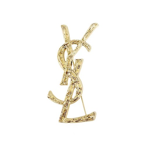 New metal letter brooch light - new,