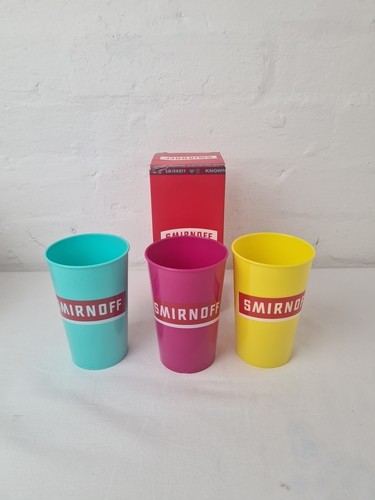 Smirnoff vodka tumblers cups - smirnoff, tumblers/cups