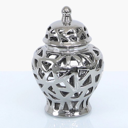 Silver abstract urn - abstract, ornament