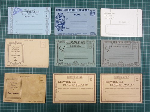 View letter cards - x,