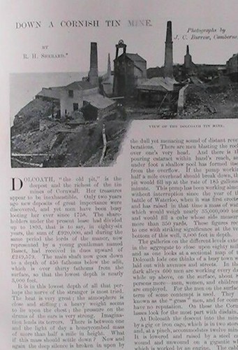 Cornish tin mine - tin, dolcoath