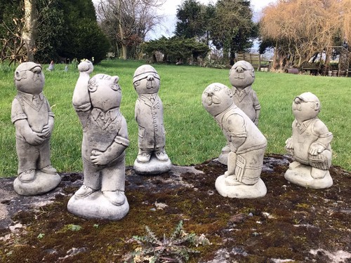 Stone garden set 6 - set, of