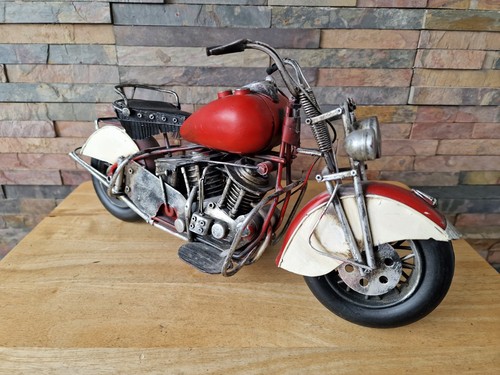 Tin metal motorbike model - metal,