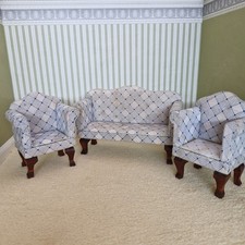 1:12TH Scale Dolls House Furniture,   Arm Chair and  Sofa    SHF190