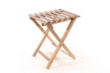 Old Wood Stool Folding Stool