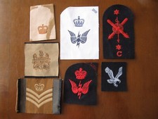  Military Insignia Embroidered Cloth Badges/ Patches, unused bundle